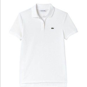 White Lacoste Polo